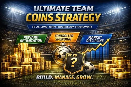 Ultimate Team coins strategy for FC 26: rewards optimization, spending rules, and market discipline.